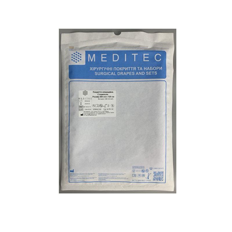 Покриття операційне. Стерильне. Розмір 200 см х 120 см, матеріал СМС 30 г/м*2 Meditec